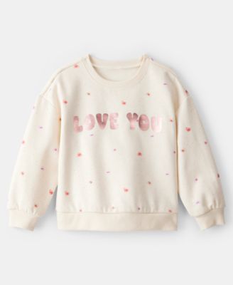 Girls' Toddler 2T-5T DayDream Heart Long-Sleeve Sweatshirt
