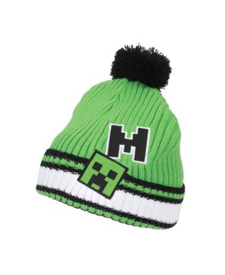 Creeper Youth Cuff Hat And Knit Gloves Cold Weather Set