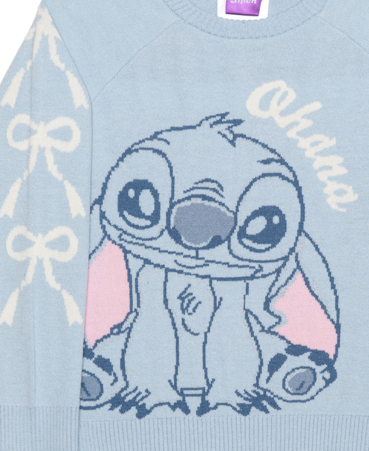 Disney Girls 2t-6x 2-piece Stitch Long-sleeve Top And Skirt Set In Blue