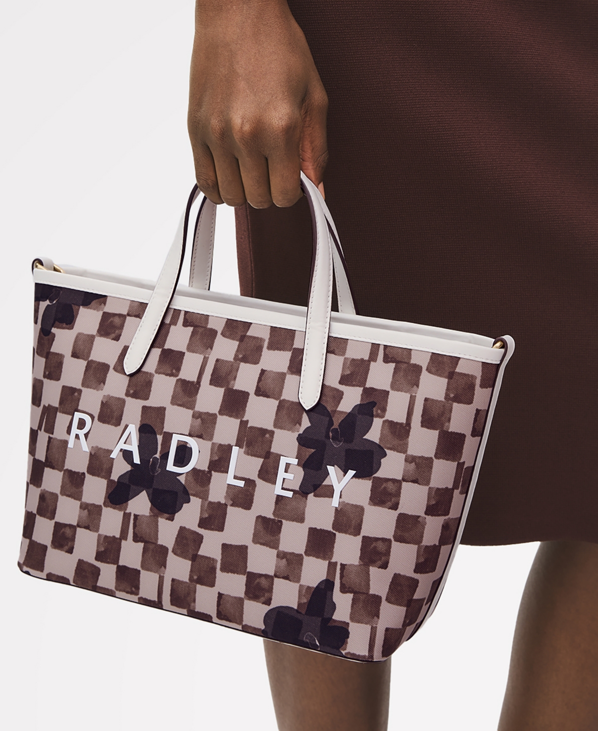 Radley London Southwell Gardens Check Medium Open Top Tote Bag