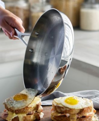 Valencia Pro Stainless Steel Uncoated 2-Pc. Frypan Set