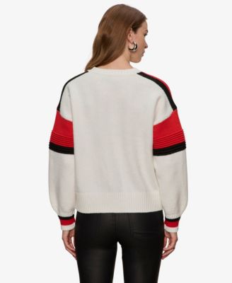 Women's Sporty Stripe Crewneck Sweater