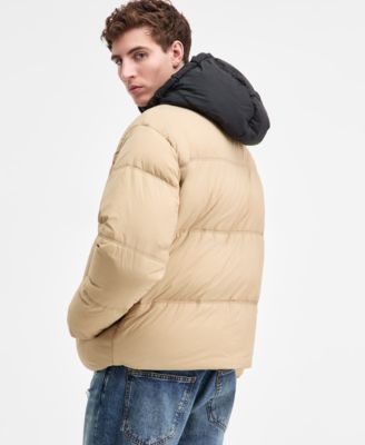 Men's Bodo Contrast-Hood Insulated Jacket