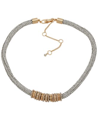 KARL LAGERFELD PARIS - Gold-Tone Extender Chain Collar Necklace