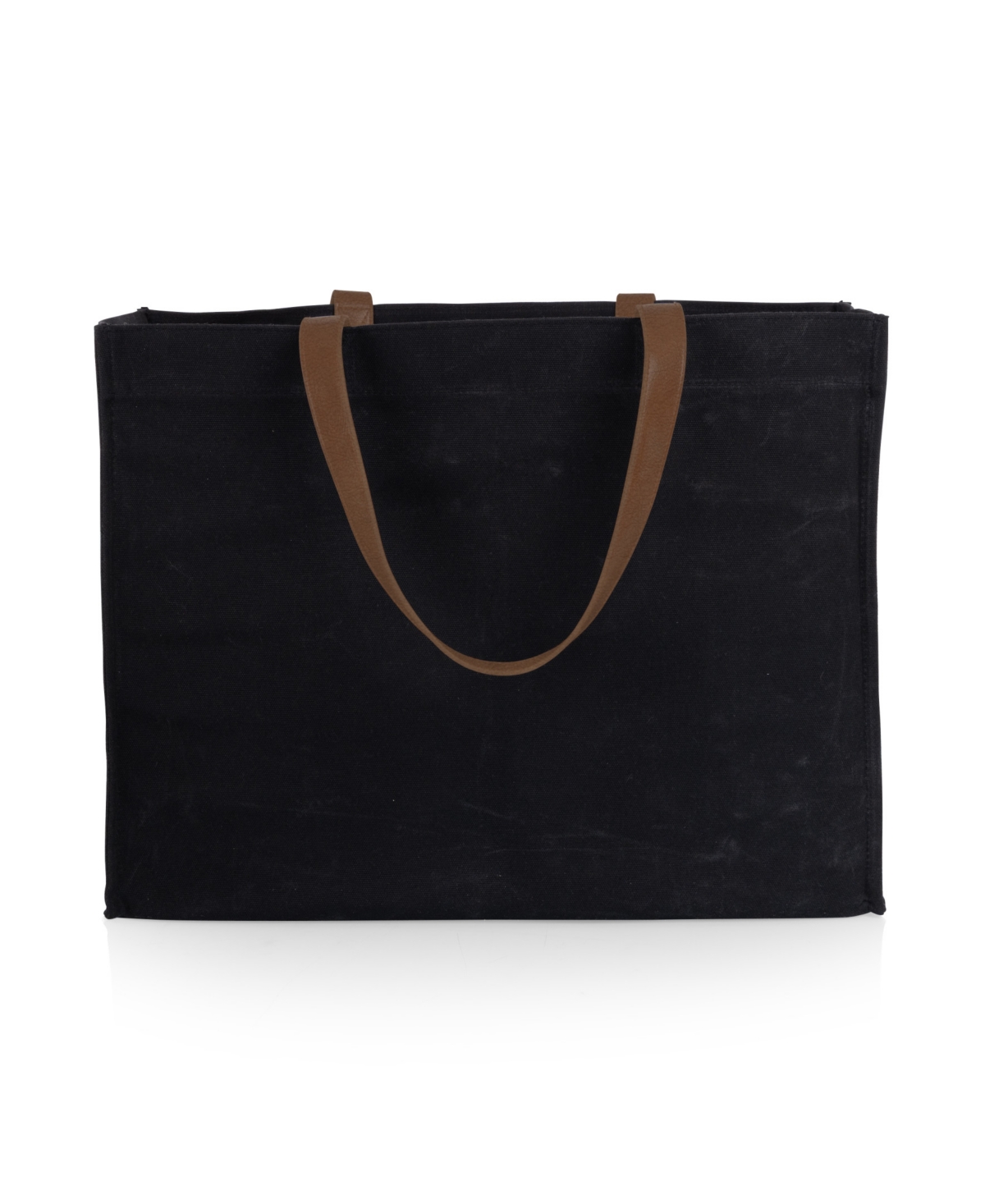 Oniva Market Waxed Canvas 14.75" Travel Tote In Black