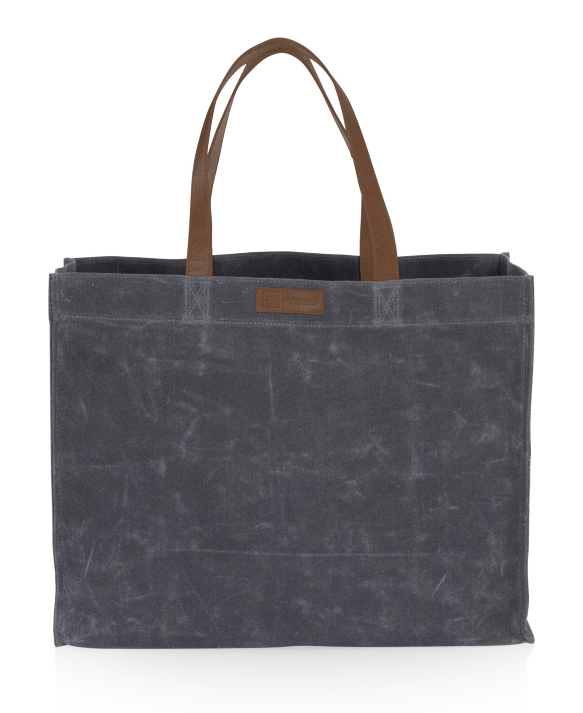 Oniva Market Waxed Canvas 14.75" Travel Tote In Gray