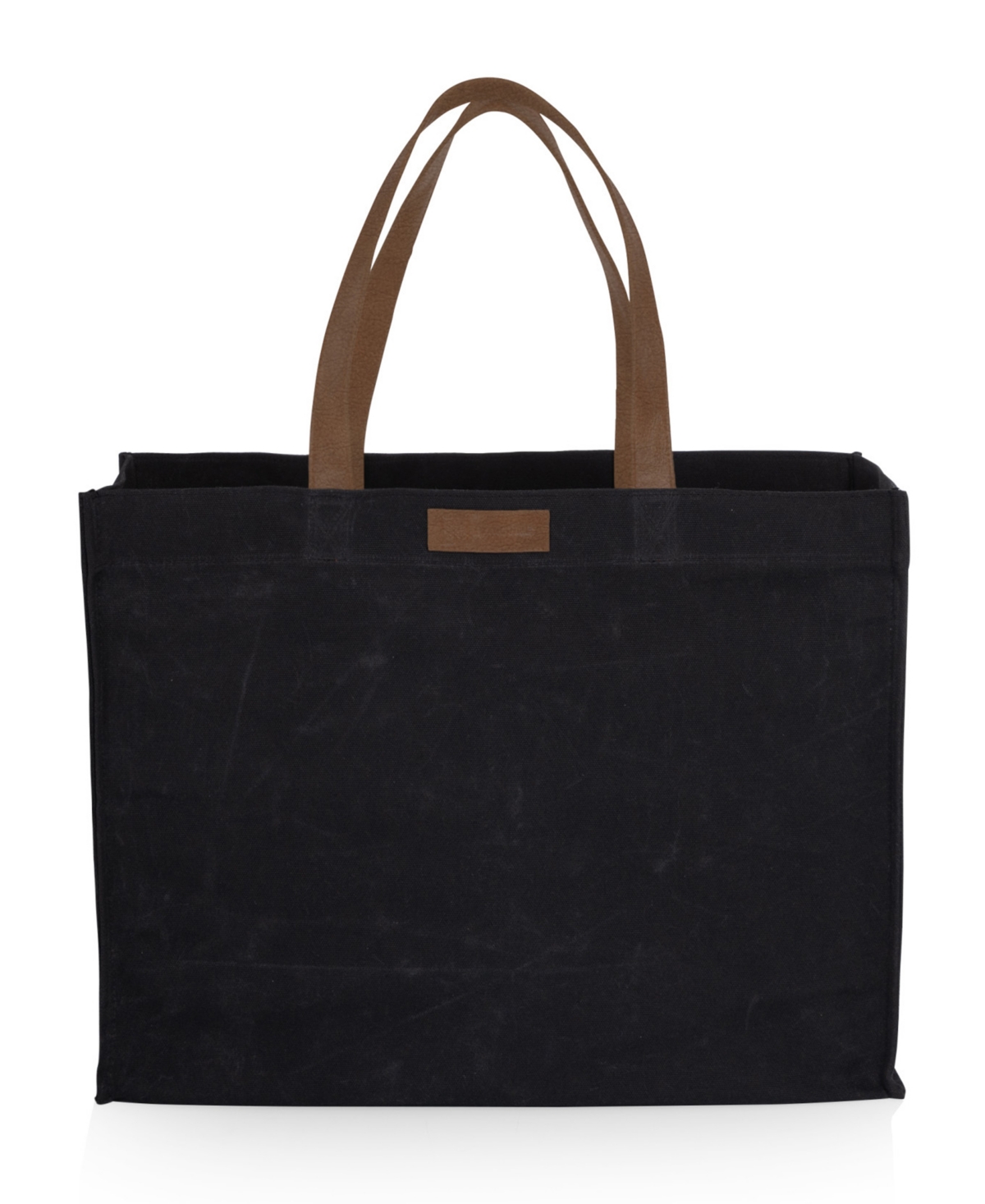 Oniva Market Waxed Canvas 14.75" Travel Tote In Black