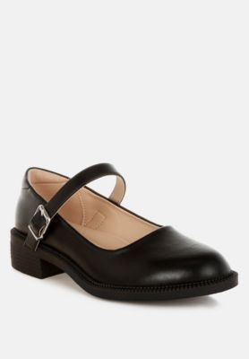 Womens Ejeta  Faux Leather Mary Jane Shoes