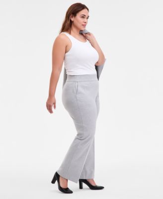 Plus Size High-Rise Pull-On Compression Pants
