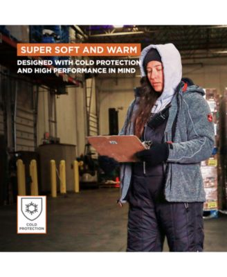 Men's Dual-Layer Knit Insulated Gloves - Moisture-Wicking, 20°F Comfort Rating, Durable Cold Weather Work Gloves (Sold by the Dozen)