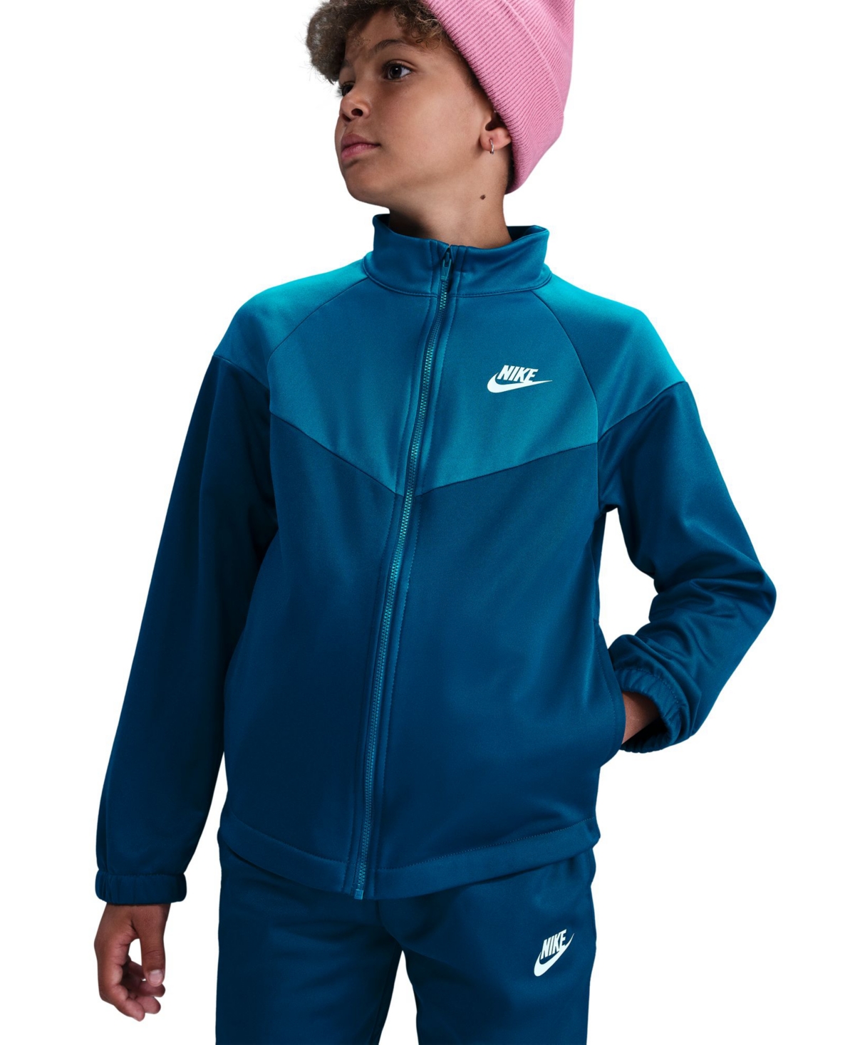 Nike Sportswear Big Kids Dri-fit Tracksuit, 2 Piece Set In Blue