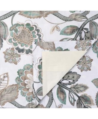 Wynette Lined 3" Rod Pocket Curtain Panel Pair with Tiebacks 100" x Grey