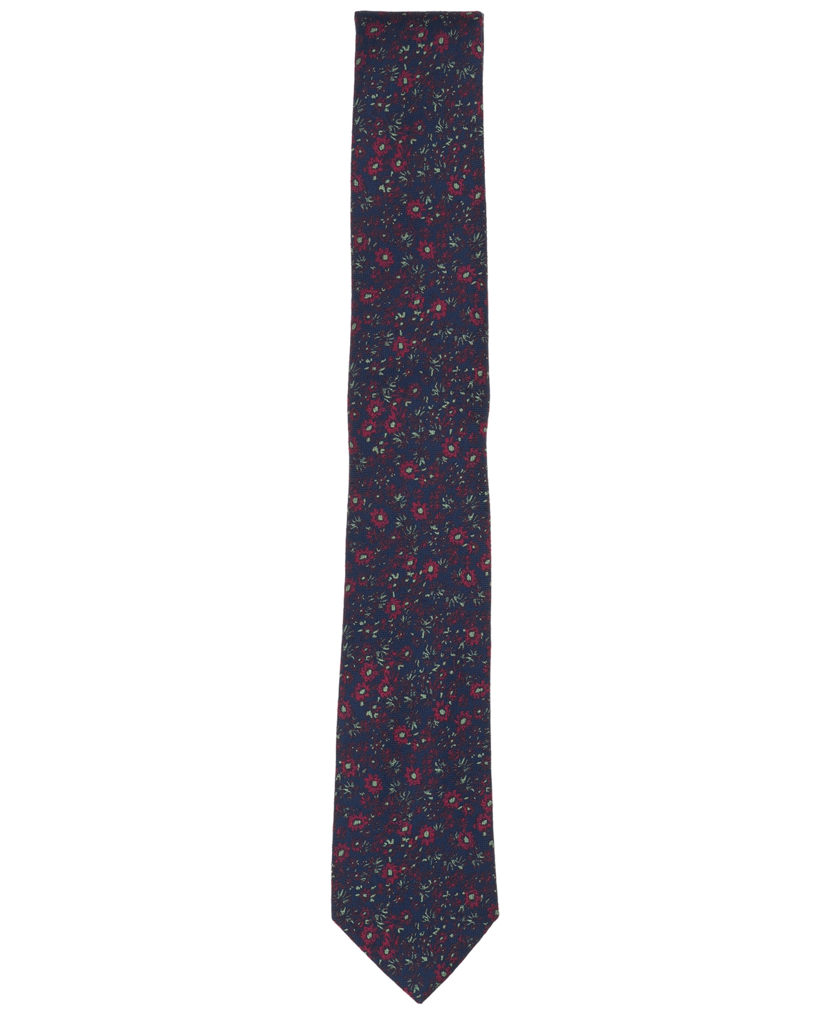 Bar Iii Men's Rogue Floral Pattern Tie, Macy's Exclusive In Blue