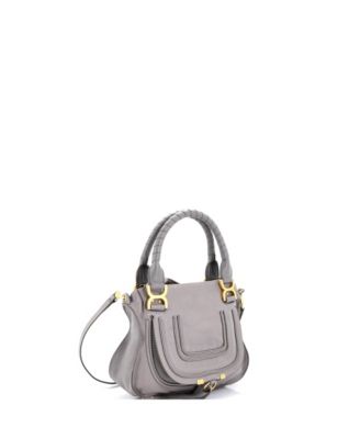 Small Marcie Satchel Leather
