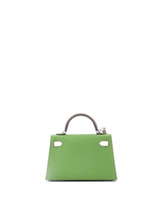 Kelly 20 Handbag Tricolor Epsom with Palladium Hardware