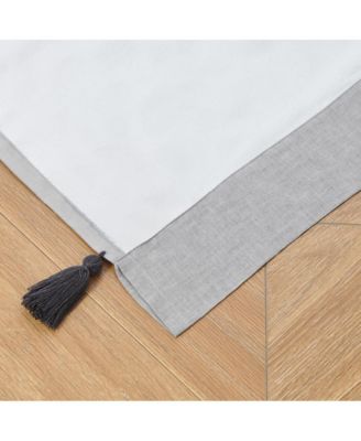 Greenland Home Fashion Monterrey 3" Rod Pocket Light Filtering Curtain Panel Pair Each Panel 42" x 84" Gray