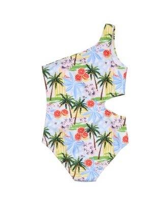 Big Girls Ciao Paradiso One Shoulder Swimsuit