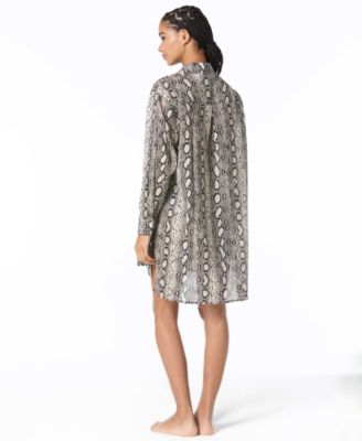 Michael Kors Women's Long-Sleeve Coverup Shirt