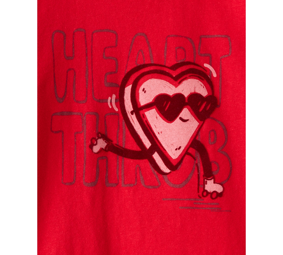 Carter's Boys Toddler 2T-5T Valentine's Day Heart Throb Long-Sleeve Graphic T-Shirt