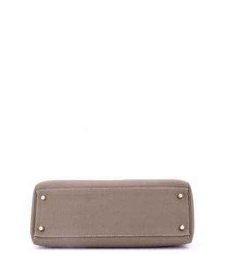 Kelly 32 Handbag Grey Togo with Gold Hardware