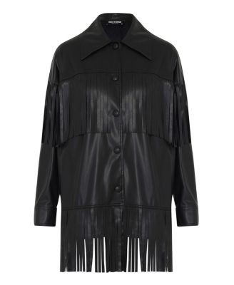 Women's Fringe Faux Suede Jacket
