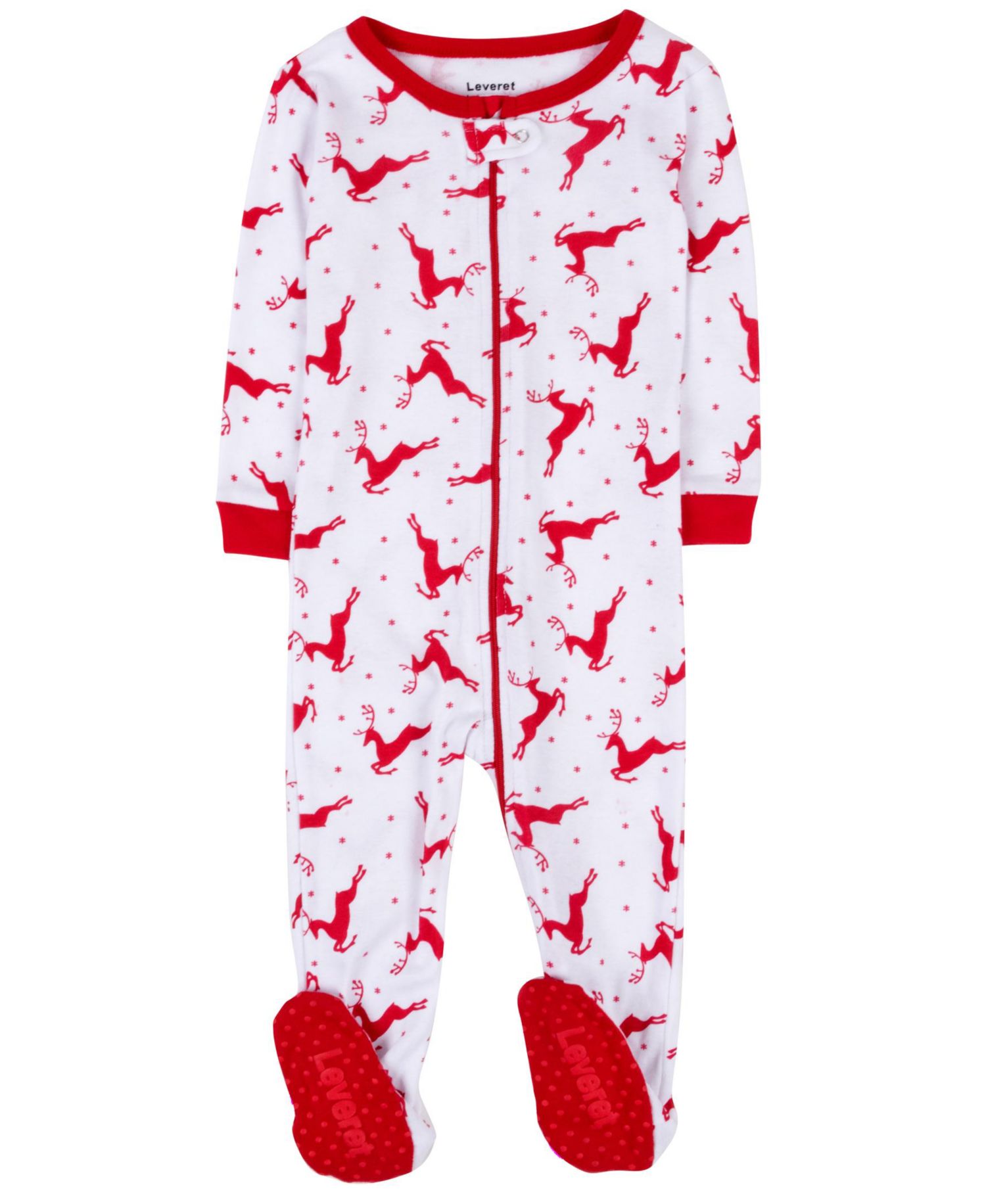 Toddler Footed Cotton Holiday Pajamas