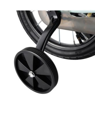 14/16 Inch Kids Bike with Training Wheels, Adjustable Design & Dual Brakes, First Bike for Ages 3-9