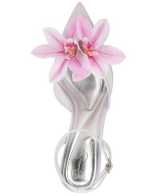 Women's Vilyria Orchid Embellished Mid-Heel Pumps