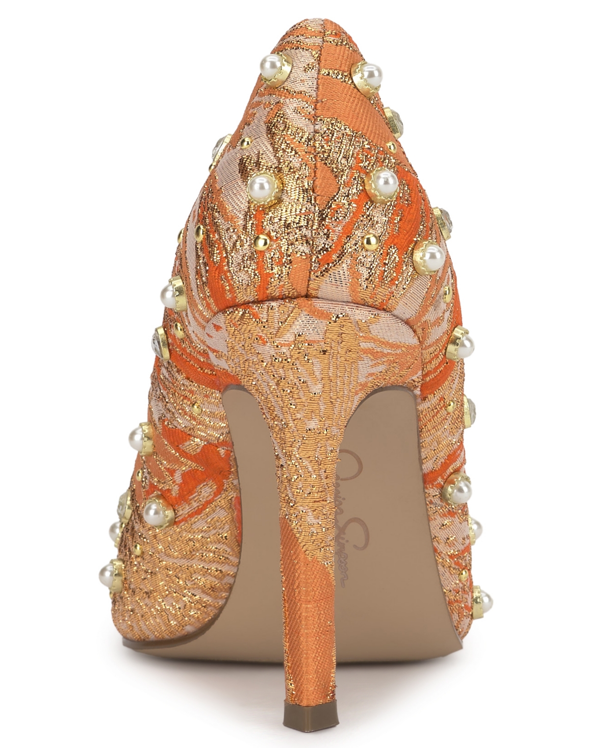 Jessica Simpson Women's Welica Embellished Pointed-toe Pumps In Orange