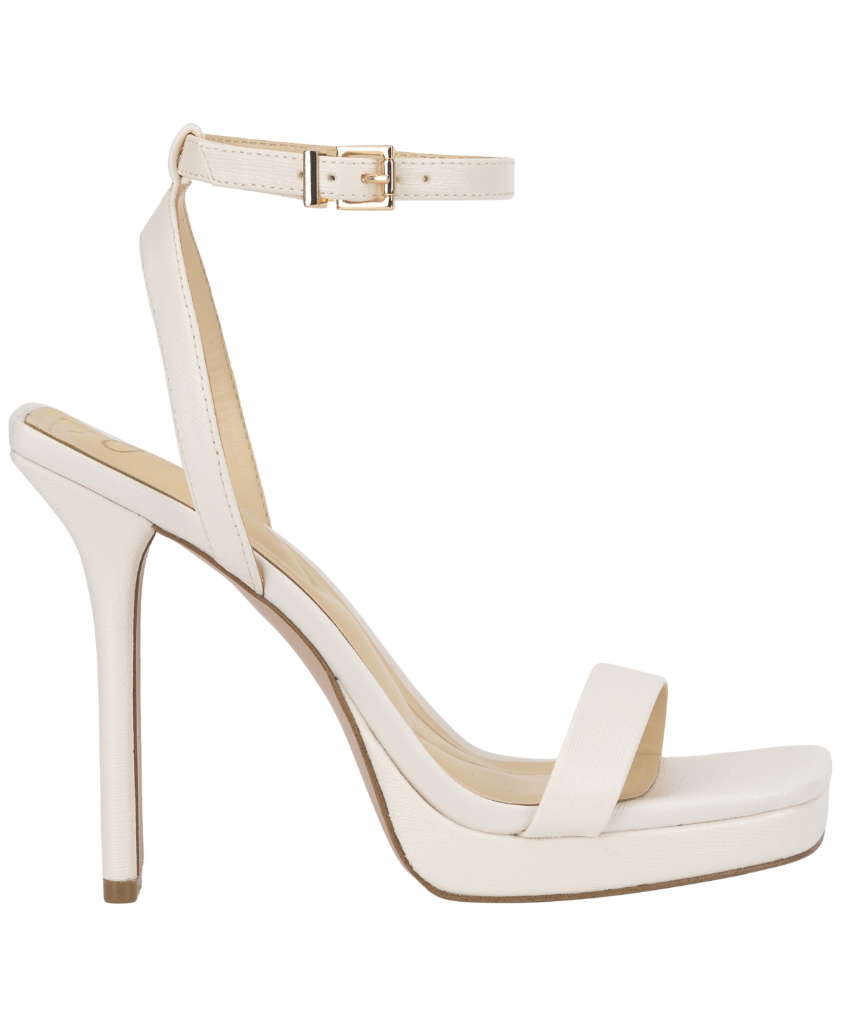 Jessica Simpson Adonia Ankle Strap Platform Sandal In White