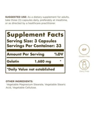 Gelatin Capsules (with Calcium) ,100 Caps