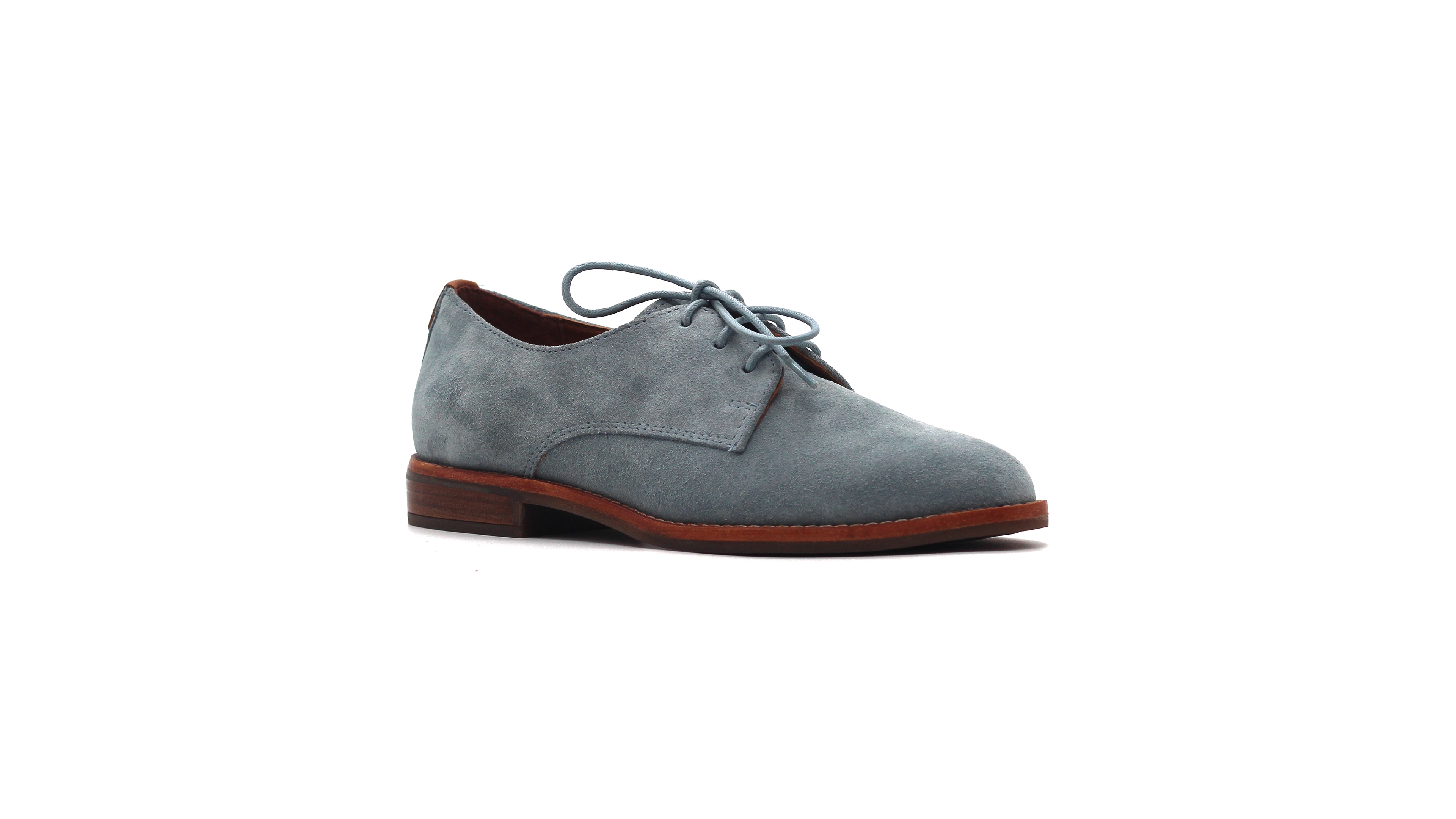 Gentle Souls Women's Aronson Almond Toe Suede Lace-Up Oxford Shoes