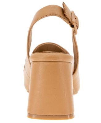 Women's Dawson Pointed Toe Leather Slingback Pumps