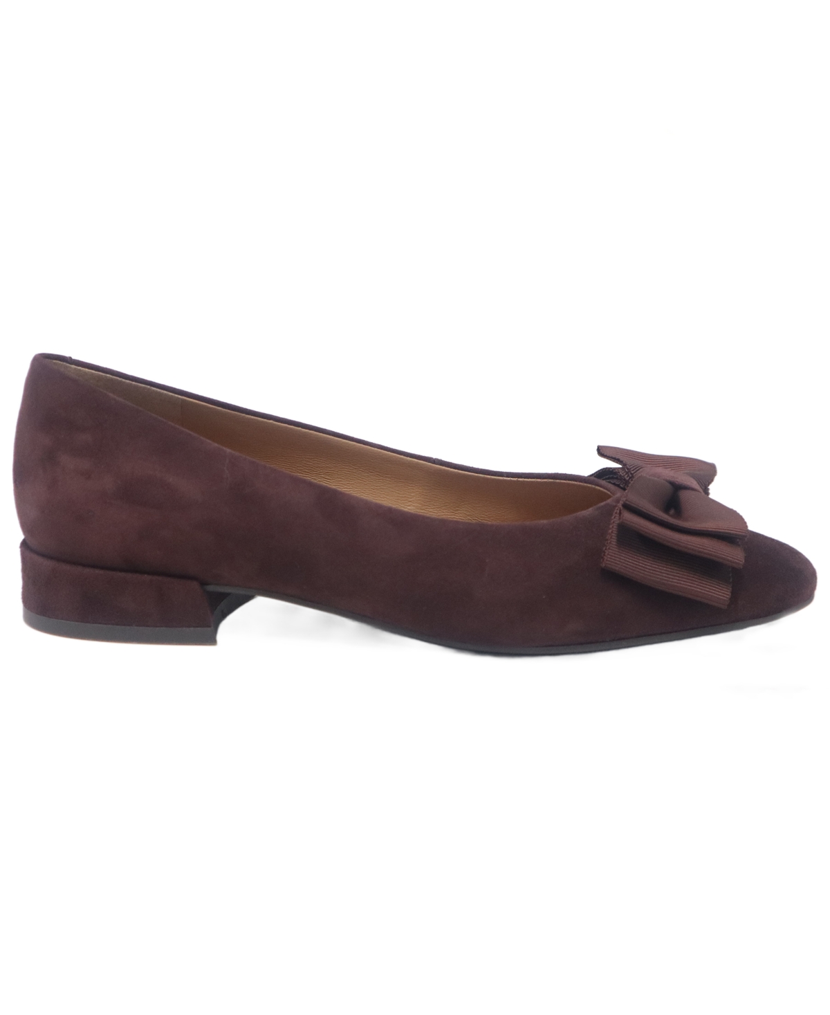 Gentle Souls Women's Atlas Almond Toe Flats In Burgundy
