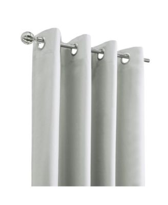 Alpine Blackout Premium Stylish and Functional Grommet Curtain Panel 52" x 108" White