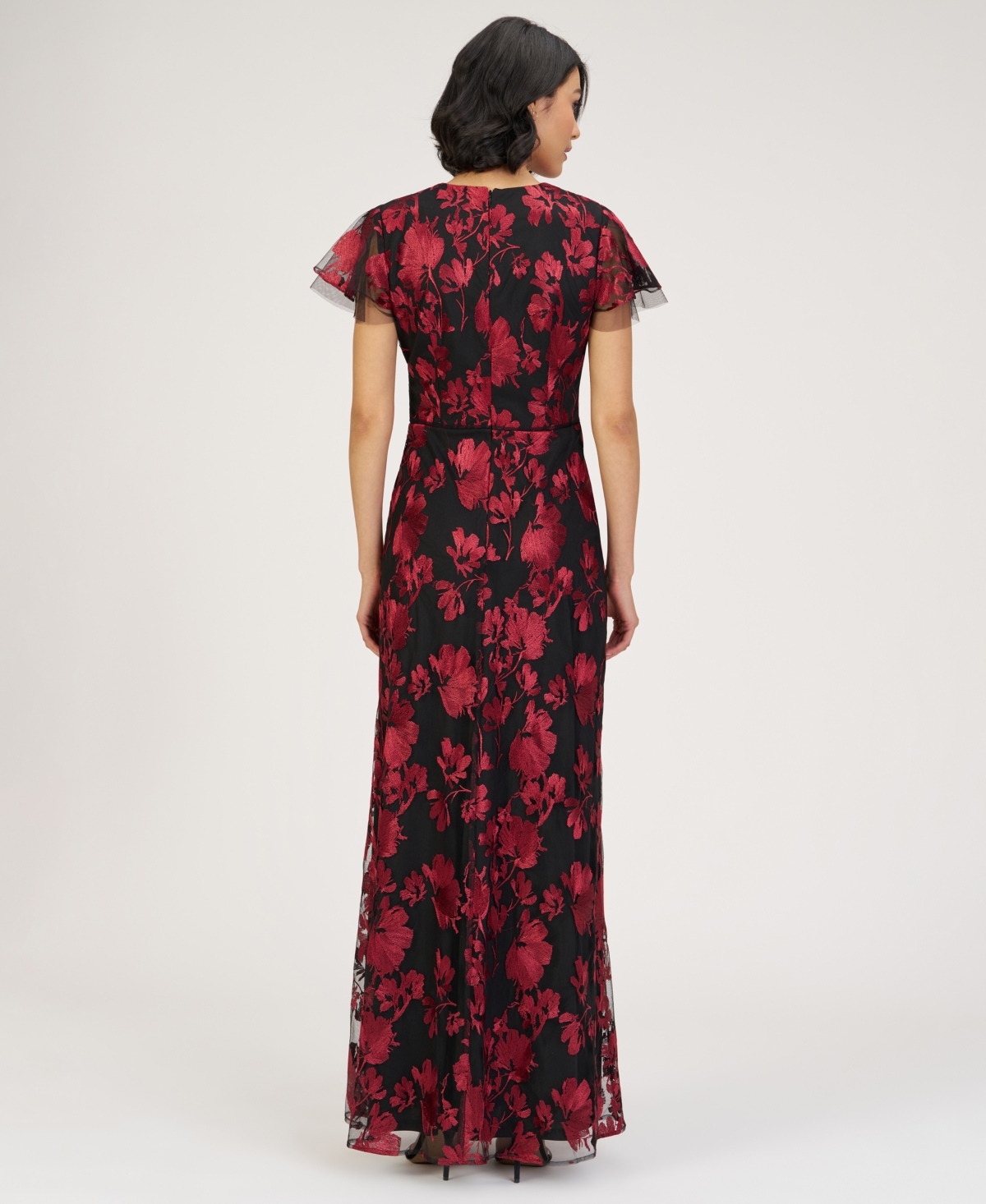 Js Collections Women's Fauna V-neck Gown In Red