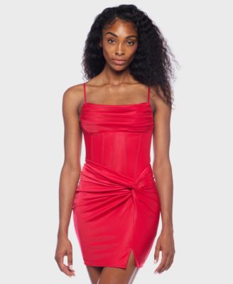 Alex & Sophia - Juniors' Shimmer Sleeveless Dress