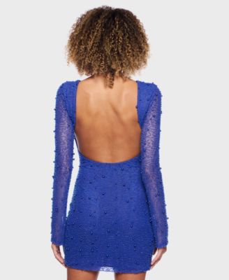 Juniors' Long-Sleeve Bodycon Dress