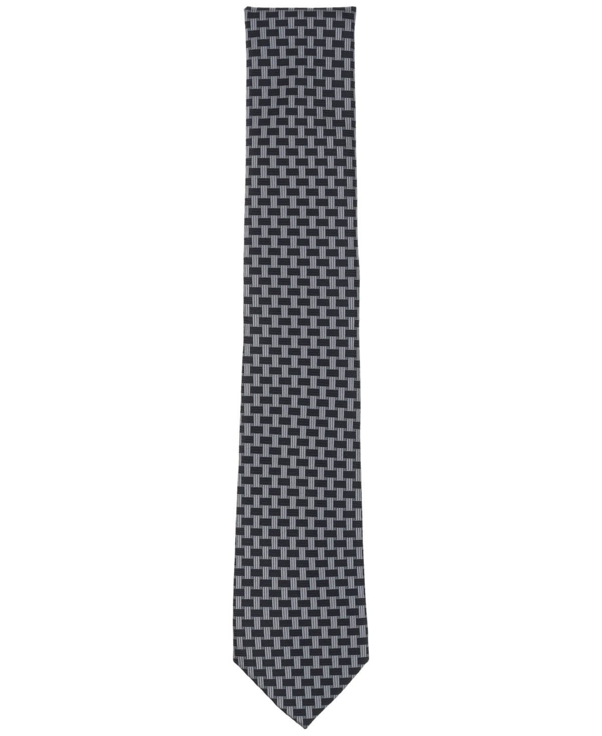 Alfani Men's Harper Dot-pattern Tie, Created For Macy's In Gray