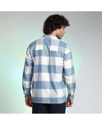 Men's Powder Blue Buffalo Utility Shacket