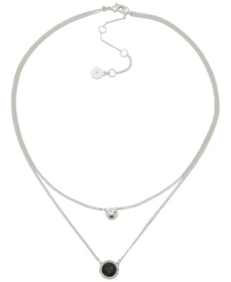 Gold-Tone Stone & Crystal Layered Pendant Necklace, 16" + 3" extender