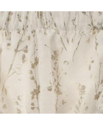 Meadow High Quality Room Darkening Solid Natural Stylish Color Lined Tie-Up Window Valance - 50 x22" - 50" x 22" Linen