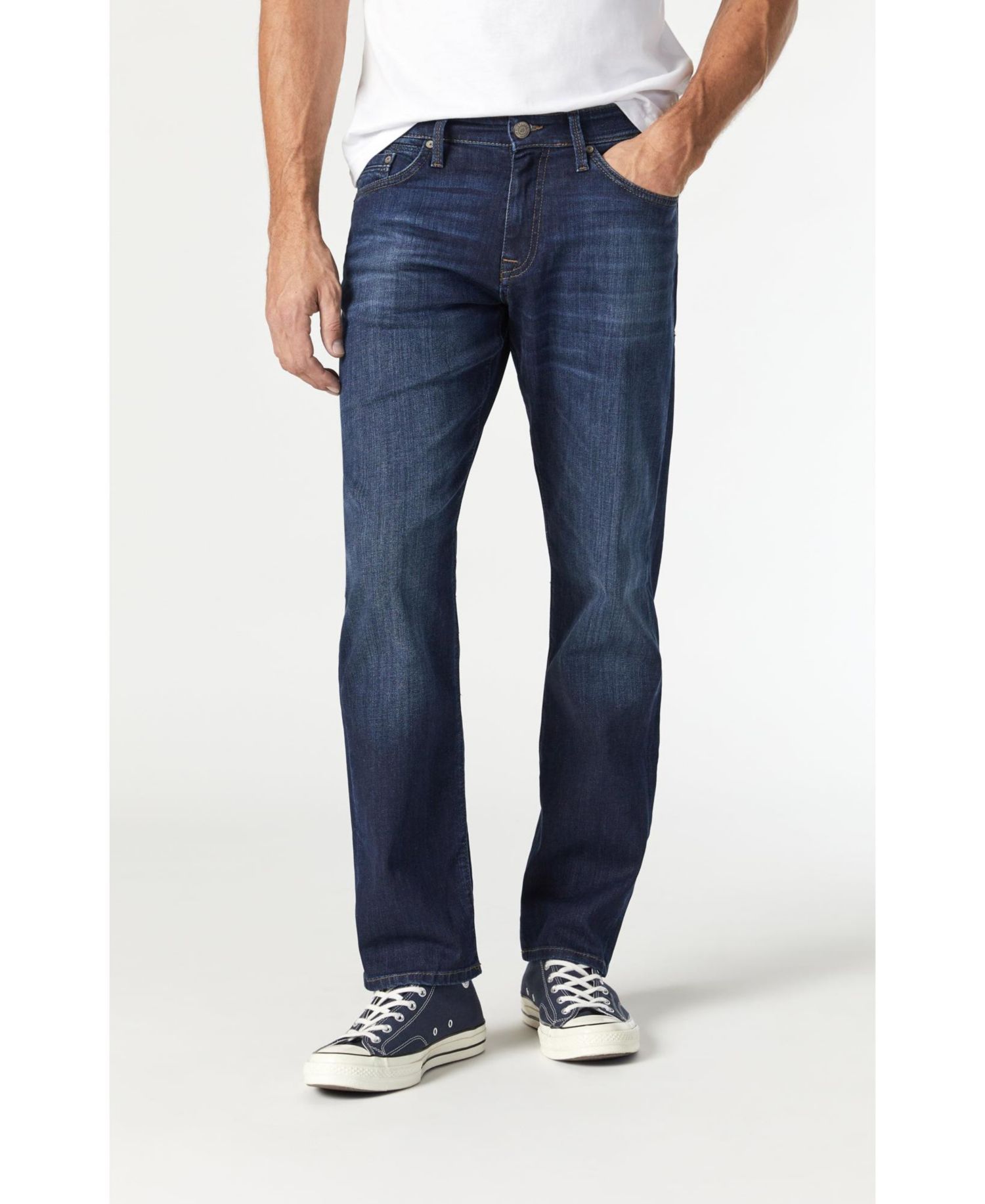 Men's Mavi Myles Straight Leg In Dark Williamsburg