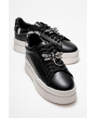 Laren Leather Buckle Sneakers (Women)