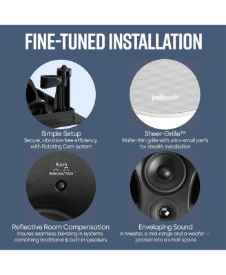 70-RT Vanishing 7" In-Ceiling 3-Way Speaker - 4 Pack