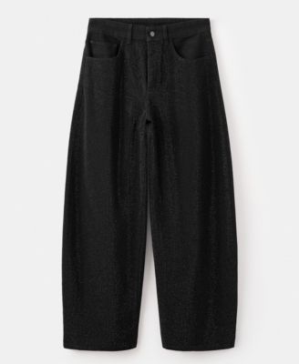 MANGO - Women's Balloon Rhinestone Jeans