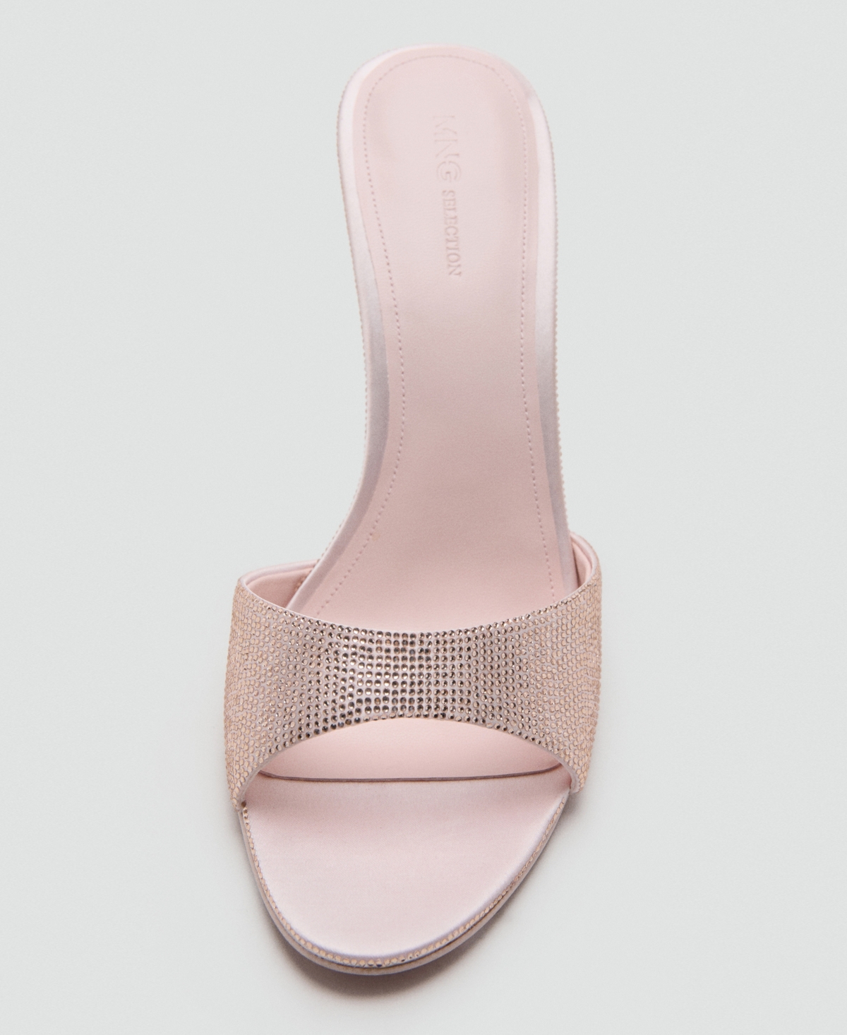 Mango Women's Rhinestone Studded Wedge Heel Sandals