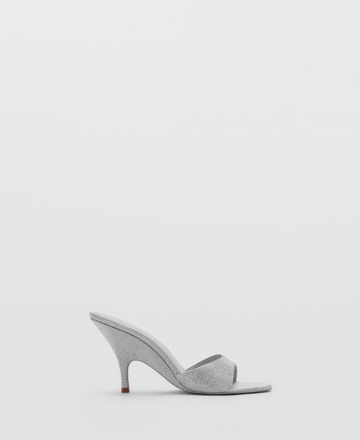 Mango Women's Rhinestone Studded Wedge Heel Sandals