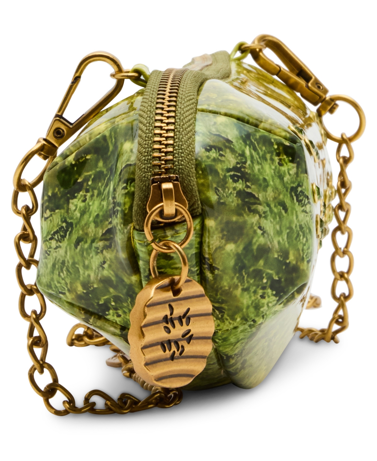 Betsey Johnson A Big Dill Small Crossbody Bag In Green