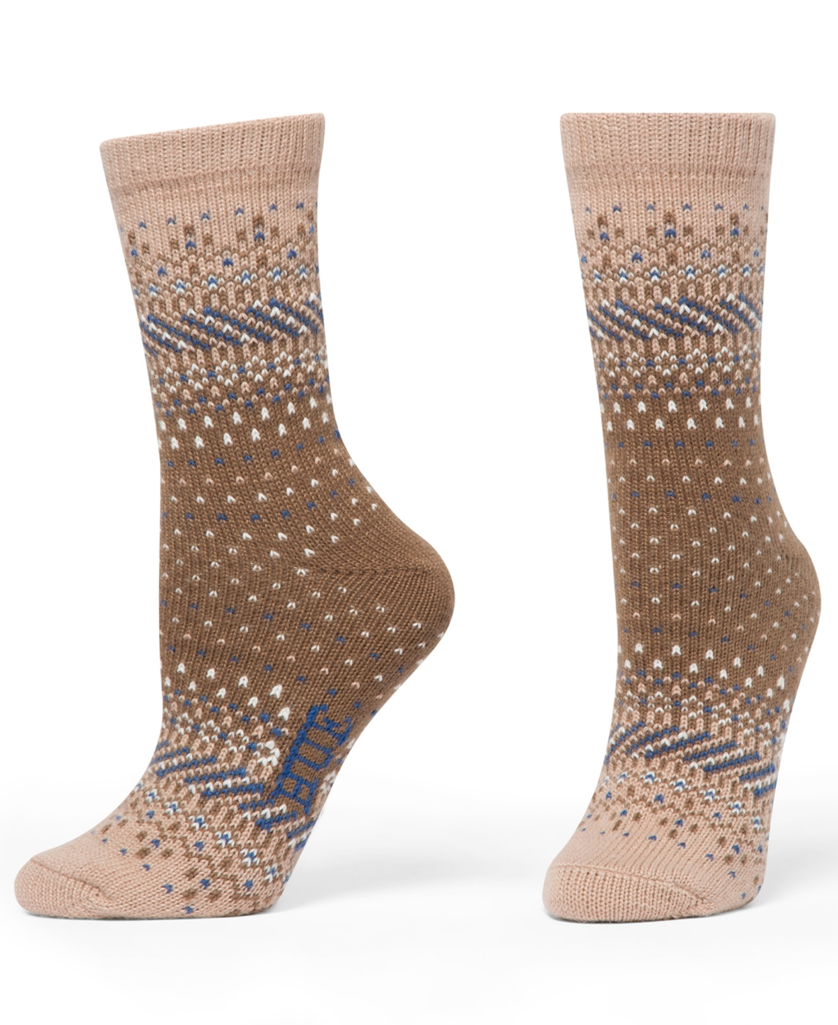 Hue Women's 2-pack Ombre Fair Isle Crew Socks In Multi